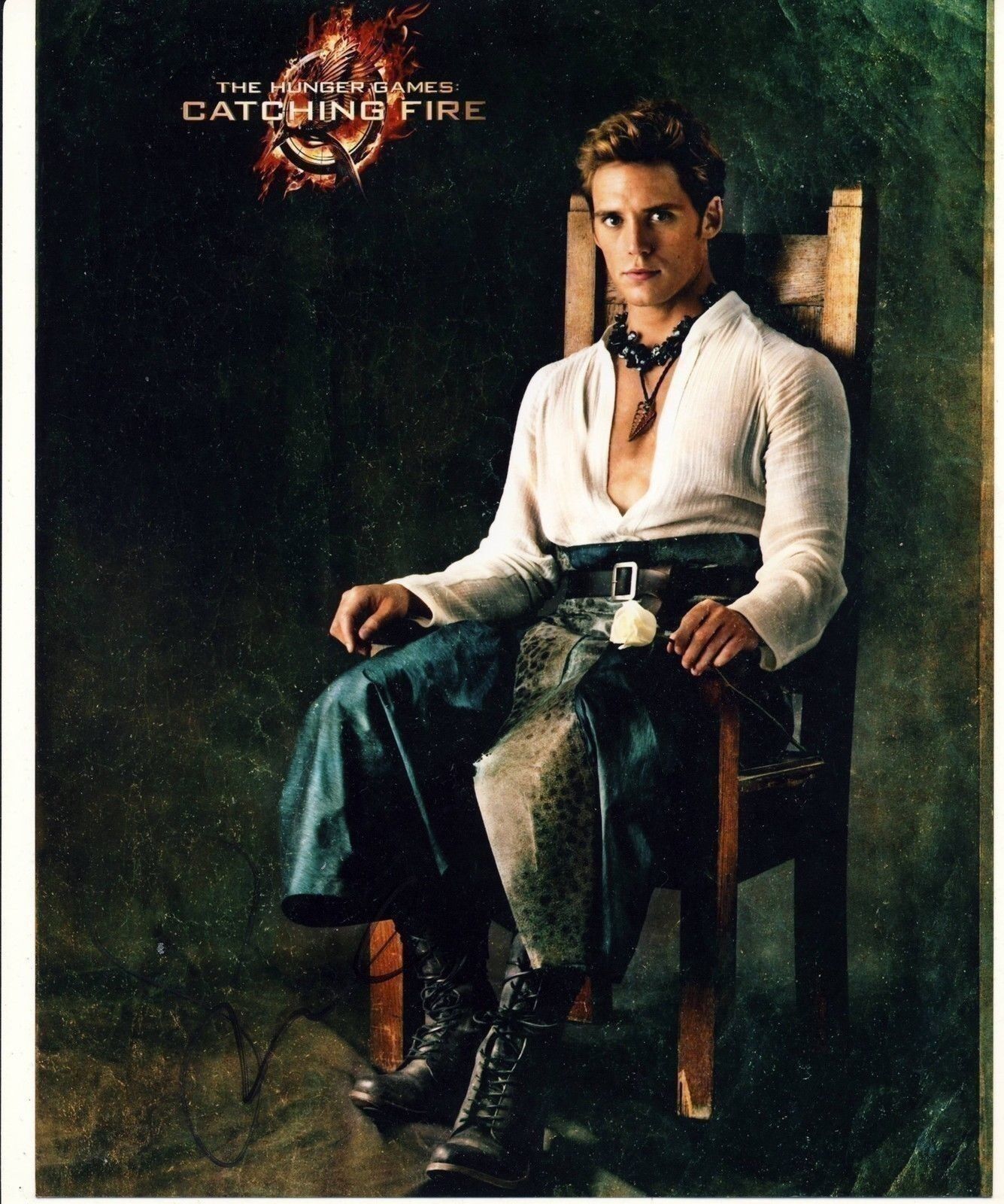 Sam Claflin Autograph HUNGER GAMES Signed 10x8 Photo Poster painting AFTAL [3970]