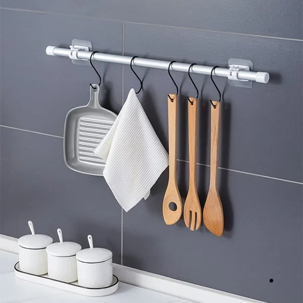 Nail-Free Adjustable Curtain Rod Holders