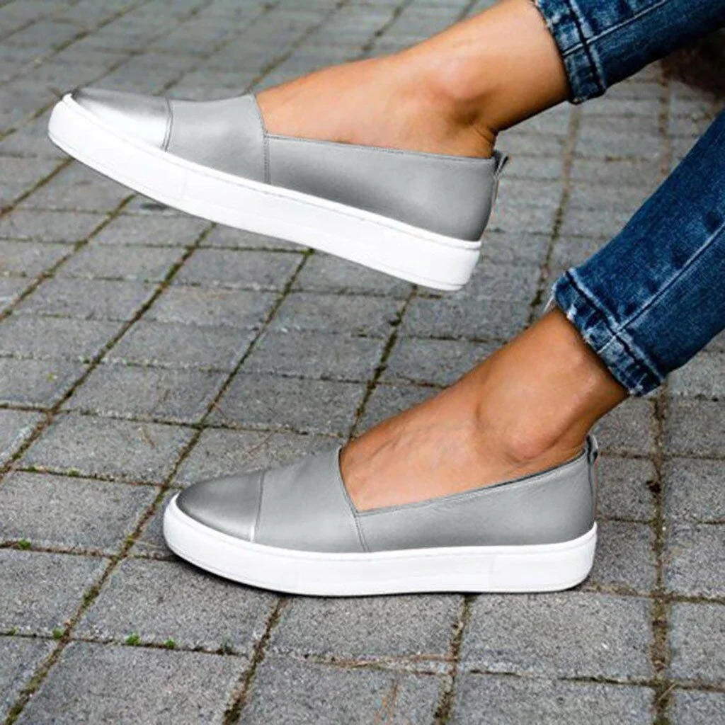 2020 Newest Women Ladies Fashion Casual Loafers Roman Shoes Women Sneakers Platform 2019 Spring Women White Sneakers Women Shoes