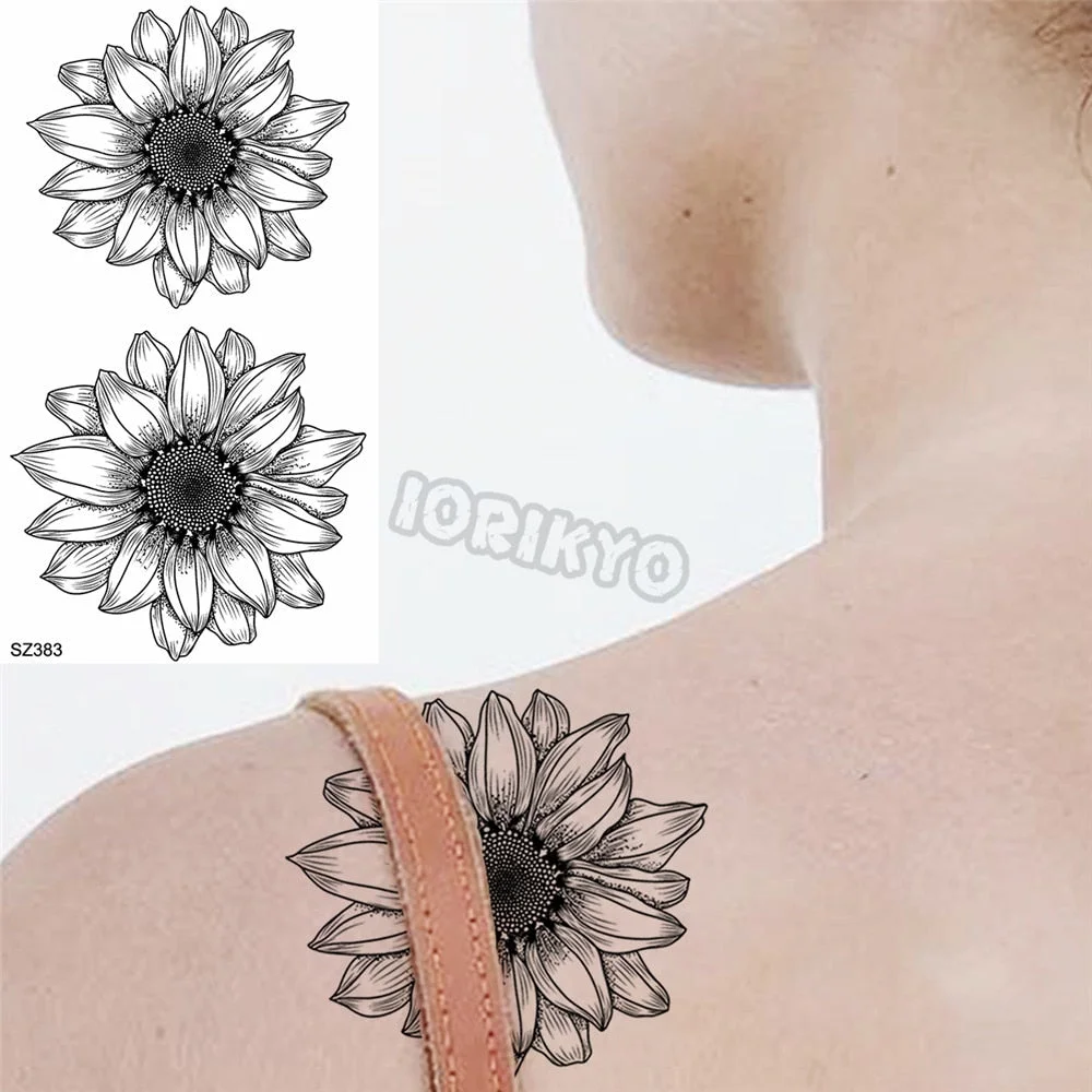 Colorful Hummingbird Small Temporary Tattoos For Women Girls Lavender Plum Blossom Fake Tattoo Sticker Wedding Neck Tatoos Ear