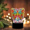 Butterfly DIY Diamond Painting LED Light Lamp Home Decor Craft Kit