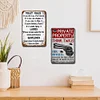 2PCS Warning - Metal Tin Signs(8*12Inch/12*16Inch)