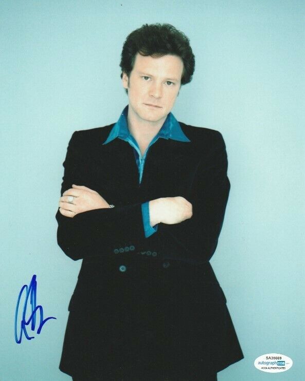 COLIN FIRTH SIGNED 8x10 Photo Poster painting #1 SUPERNOVA KING'S SPEECH A SINGLE MAN ACOA COA