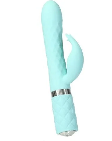 pornhint Pornhint Pillow Talk Lively Dual Stimulation Rabbit Vibrator - Teal