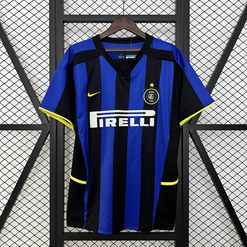 2002-2003 Retro Inter Milan Home Football Shirt 1:1 Thai Quality- Maxi Kit