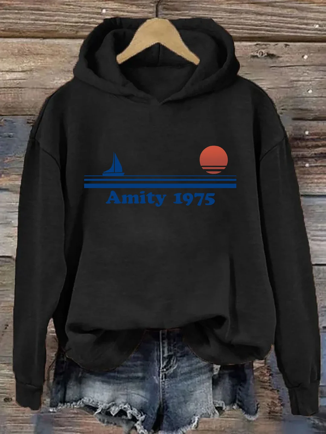 Jaws Amity 1975 Hoodie