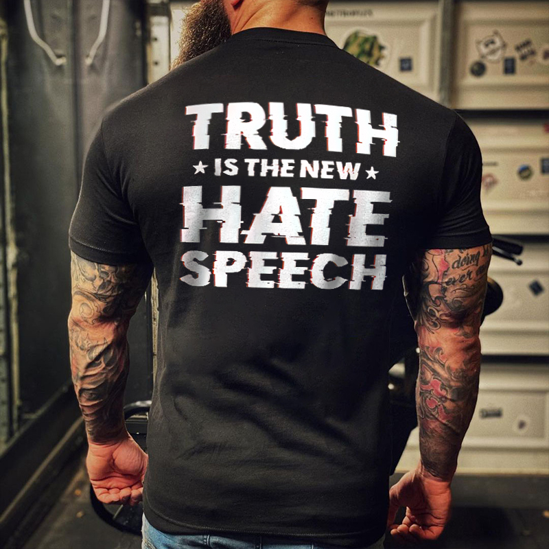 Livereid Truth Is The New Hate Speech Printed Men's T-shirt - Livereid