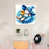 Swimming Gnome-18CT Stamped Cross Stitch 30*30cm/11.81*11.81in