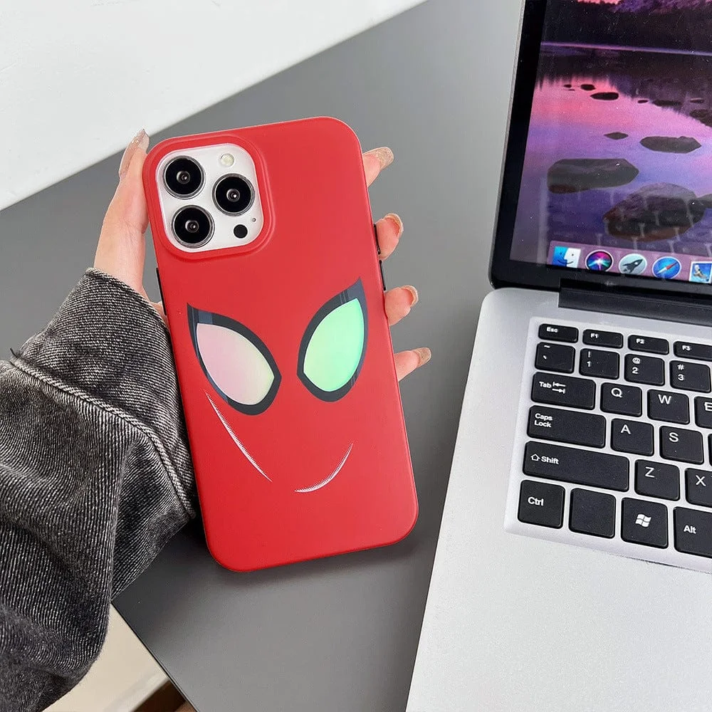 Marvel Spider-Man Laser Couple iPhone Case