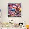 Mount Fuji-11CT Stamped Cross Stitch 45*45cm/17.72*17.72in tapestrymarket