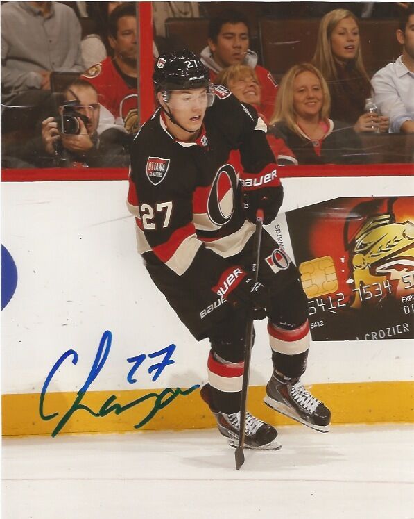 Ottawa Senators Curtis Lazar Signed Autographed NHL Photo Poster painting 8x10 COA CC