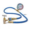Car AC Air Conditioning R134A Refrigerant Recharge Hose w/ Pressure Gauge