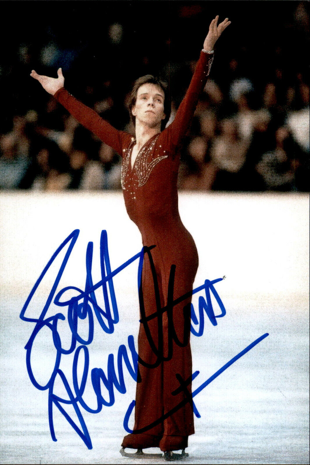 Scott Hamilton SIGNED auto 4x6 Photo Poster painting Figure Skating OLYMPIC GOLD MEDALIST