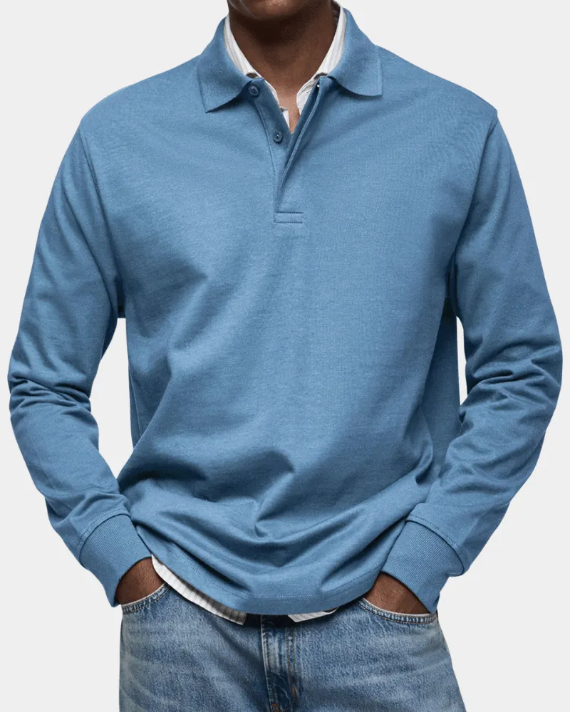 Wilson | Klassisches Langarm-Poloshirt