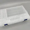 64 L Boxes B Clear Bead Organizer Box with Compartments Plastic Storage Boxes Set with Stickers Multifunctional Diamond Painting Storage Containers for Diamonds Seeds Beads Nail Rhinestones