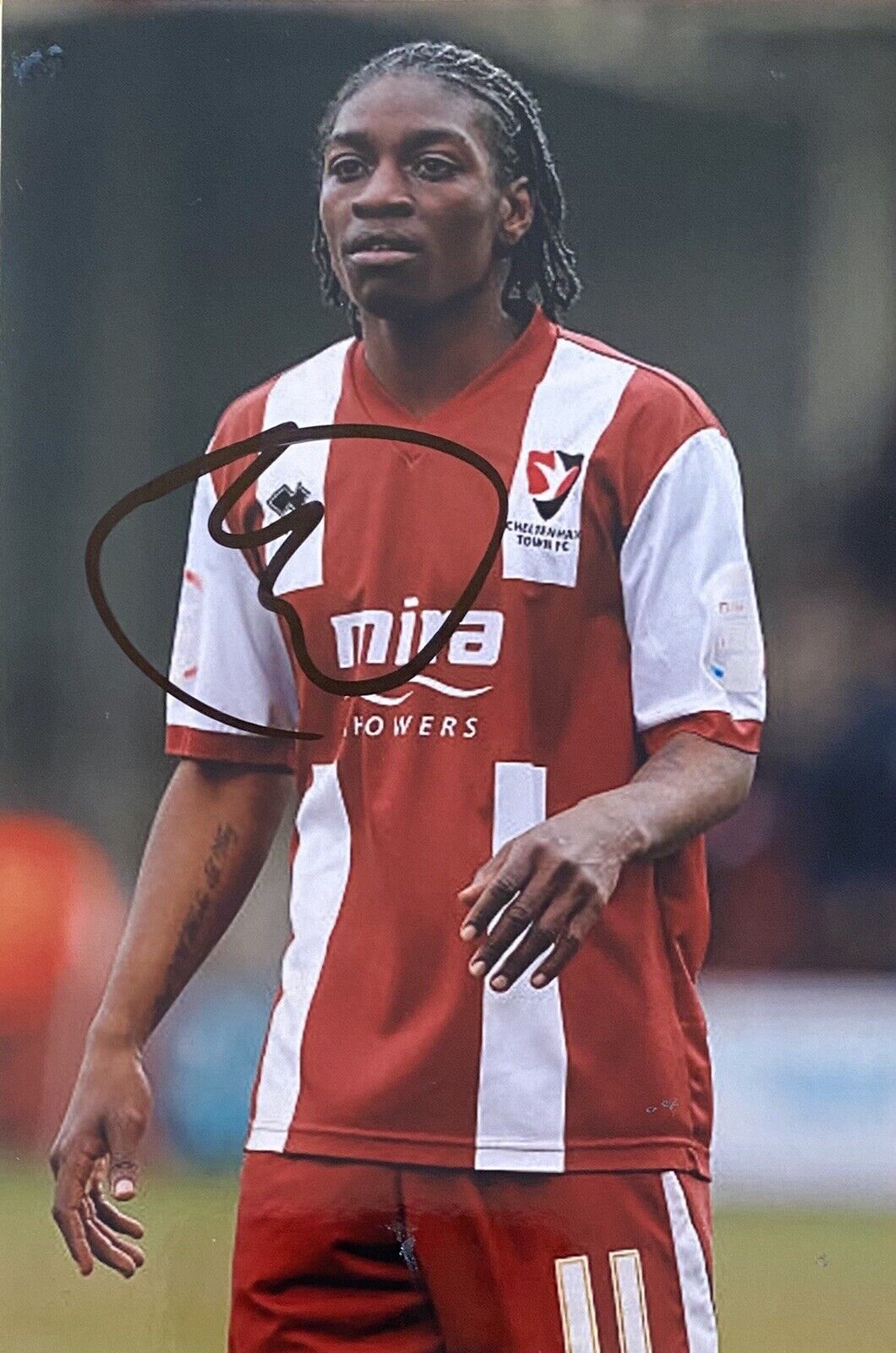 Jermaine McGlashan Genuine Hand Signed Cheltenham Town 6X4 Photo Poster painting