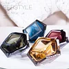 Windproof Cigarette Ashtray Creative Diamond Styling Crystal Glass Ashtray Home Living Room Office Hotel Portable Ashtrays Personality Decoration Ash Trays Desktop Smoking Ash Tray Holder