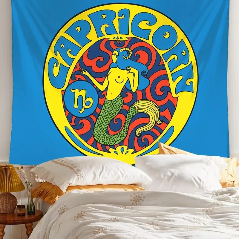 Tarot Constellation Tapestry Tarot Card Tapestry Boho Tapestry Wall Hanging Trippy Divination Beach Mat Sun Moon Wall Decor