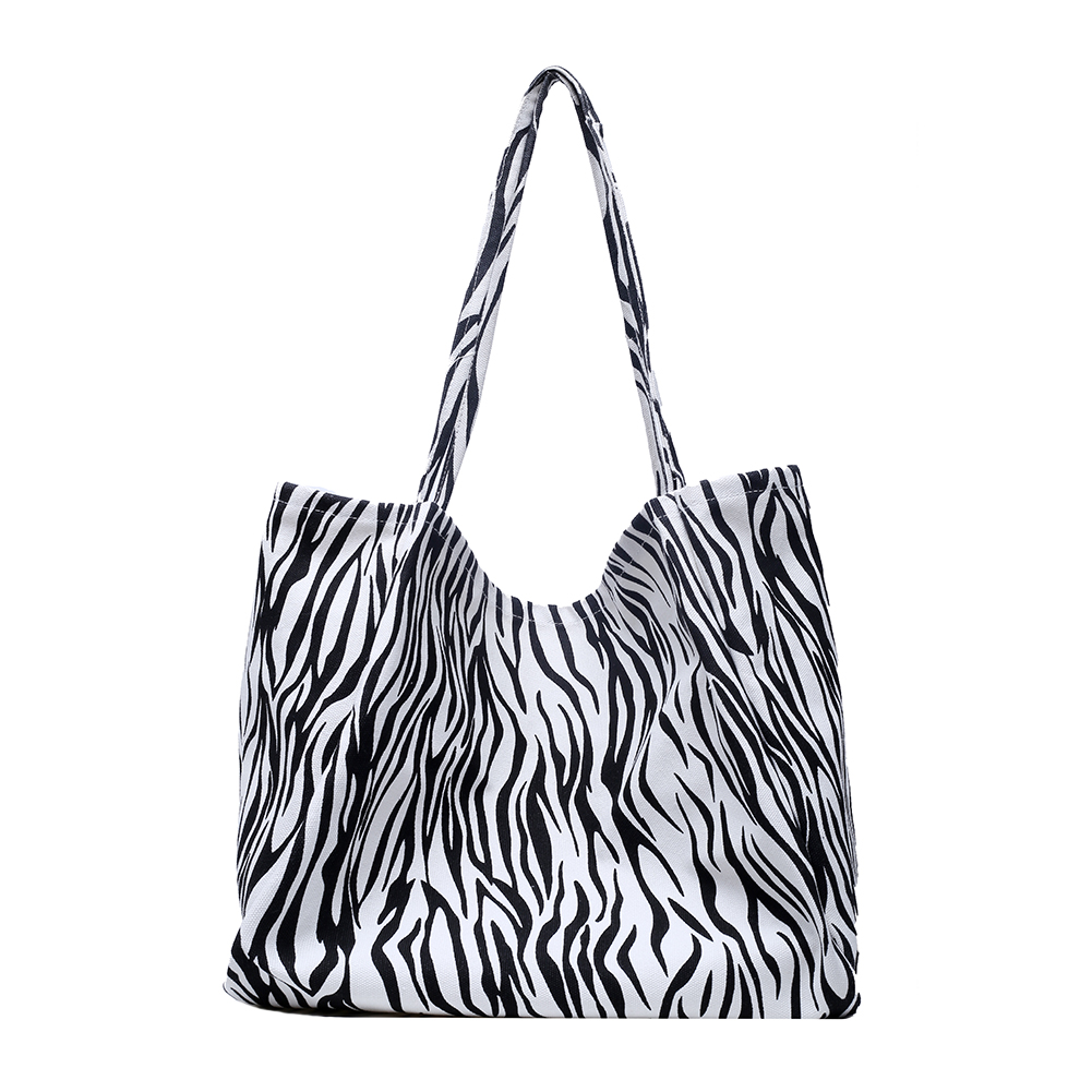 

Animal Pattern Handbag Big Capacity Casual Totes Shoulder Bag, Black milk pattern, 501 Original