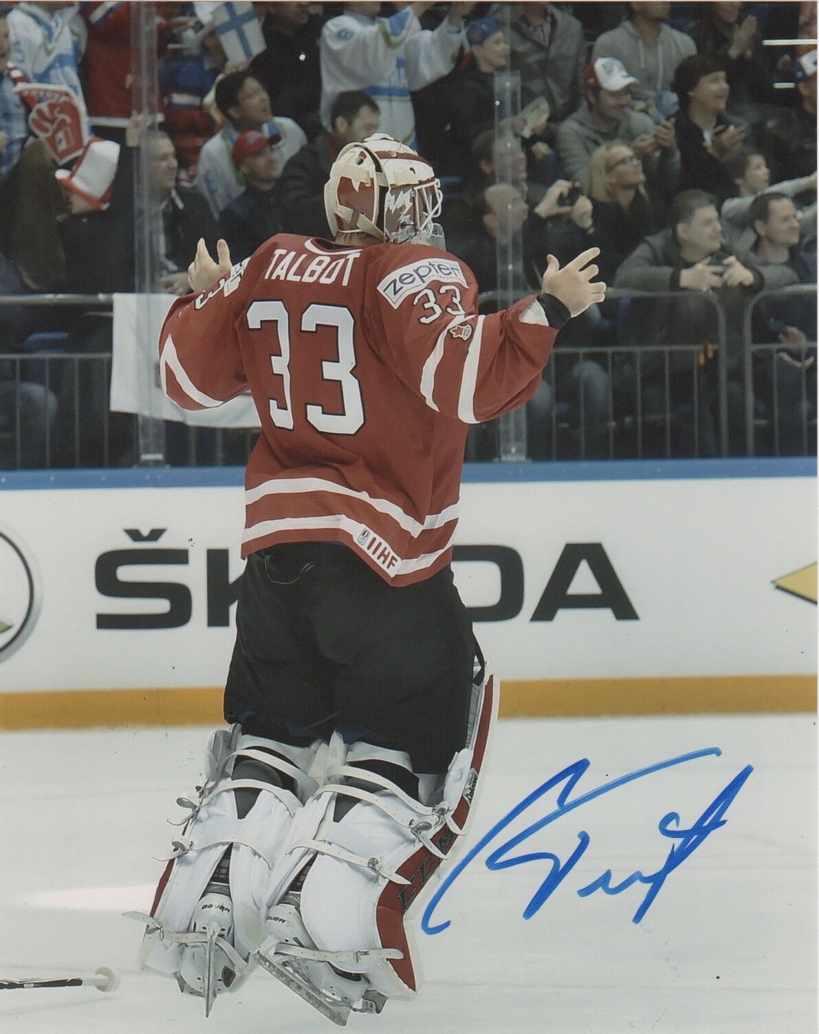 Team Canada Cam Talbot Autographed Signed 8x10 Photo Poster painting NHL COA #2