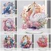  5D DIY Special Shape Diamond Painting Desk Ornament Flower Cage Birds Decor Kit