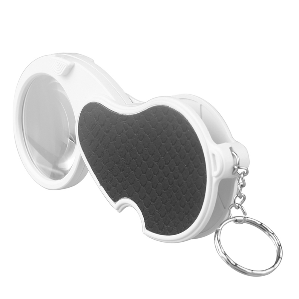 

5X LED Lights Handheld Magnifier with Keychain Foldable Glass Lens Loupe, 501 Original