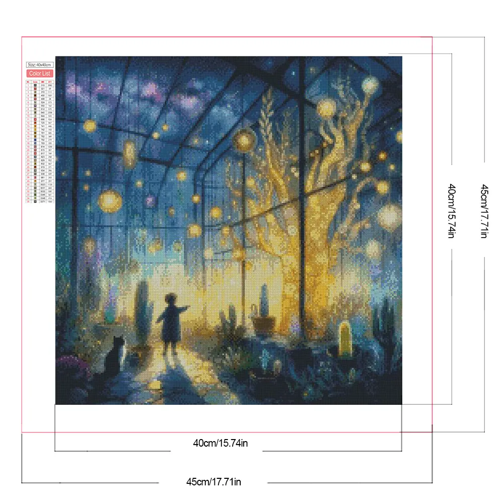 Partial AB Diamond Painting - Full Round Drill - Flower Room(Canvas|45*45cm)