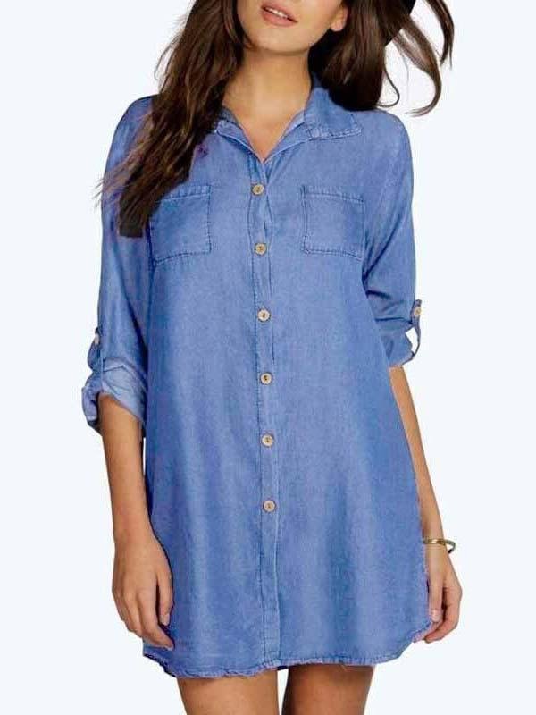 Women's V-neck Short Sleeve Half Sleeve Mini Dress