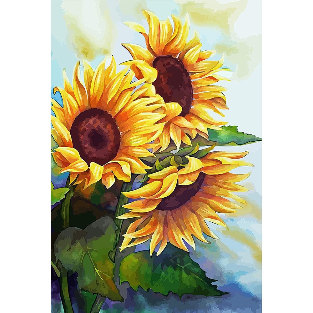 Diamond Painting - Full Round - Sunflower(30*40cm)