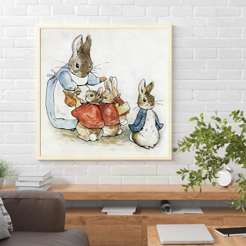 Diamond Painting - Full Round Drill - Peter Rabbit(Canvas|30*30cm)