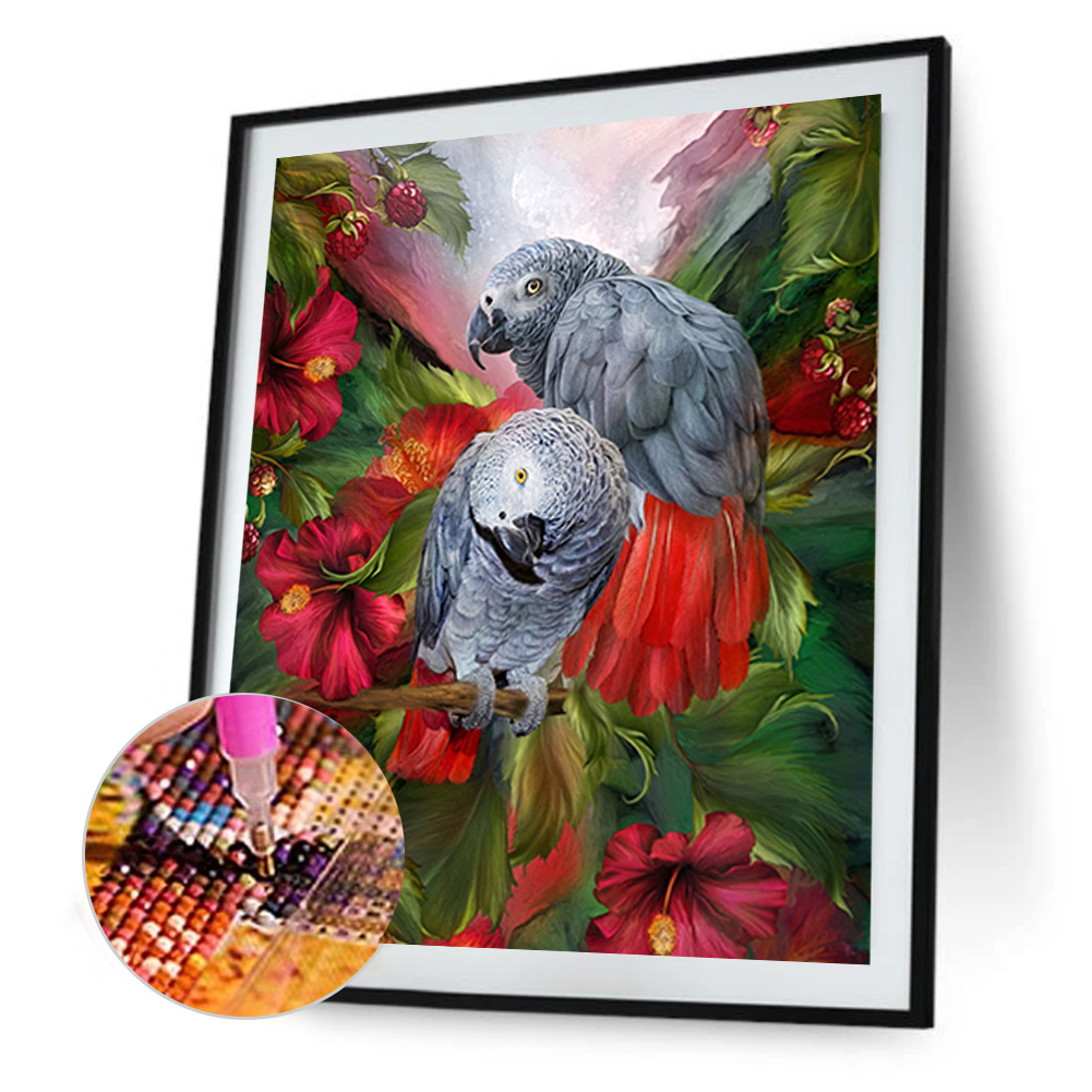 

(Multi-Size) Bird - Round/Square Drill Diamond Painting - 40*30CM, Round diamond 30*40cm, 501 Original