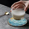 6PCS Special Shape Diamond Painting Coasters Kits (Wave Stain Glass)