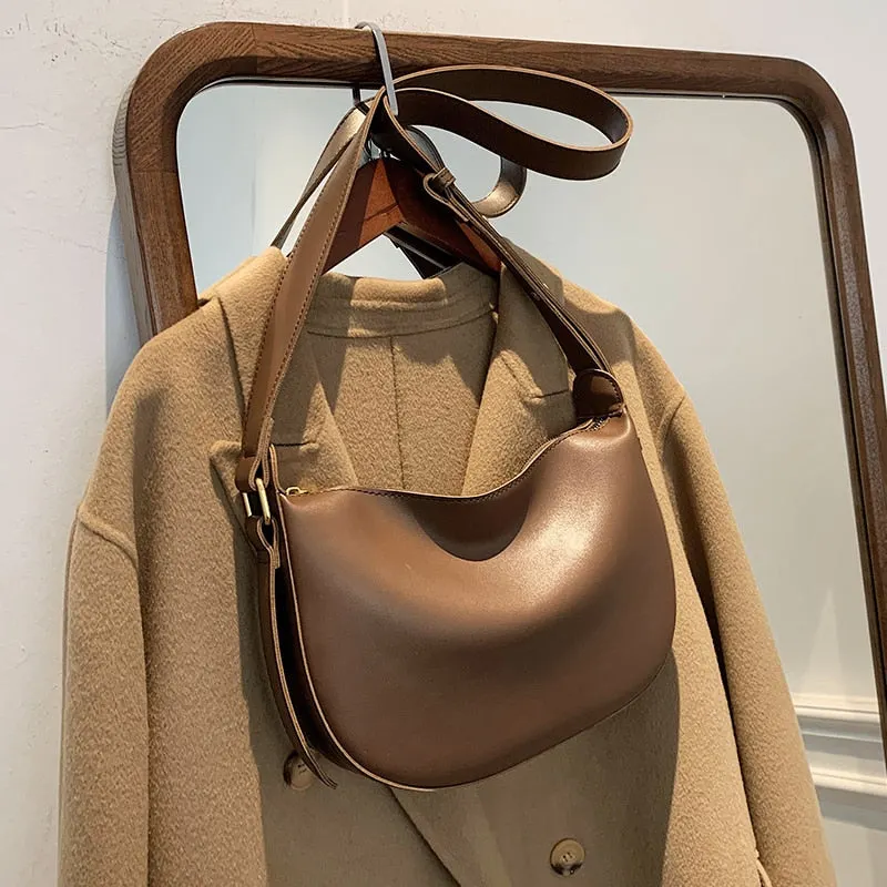 էѧӧܧ Design PU Leather Tote Bag 2020 Winter Women's Crossbody Handbags and Purses Lux Cross Body Branded Shoudler Bag