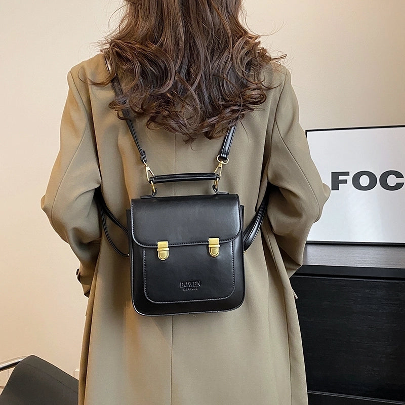 Medium Solid Color Casual Daily Shopping Women’s Backpack