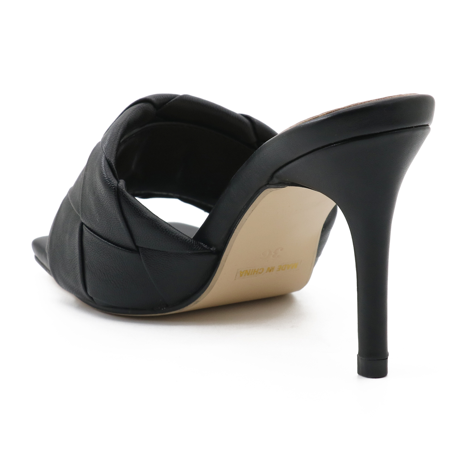 90mm Women's Square Open Toe Sandals Stiletto Heeled Women Sandals-vocosishoes