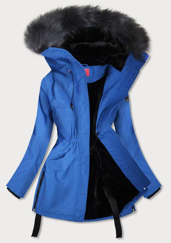 WATERPROOF WOMEN'S HIGH-STAND JACKET BLUE