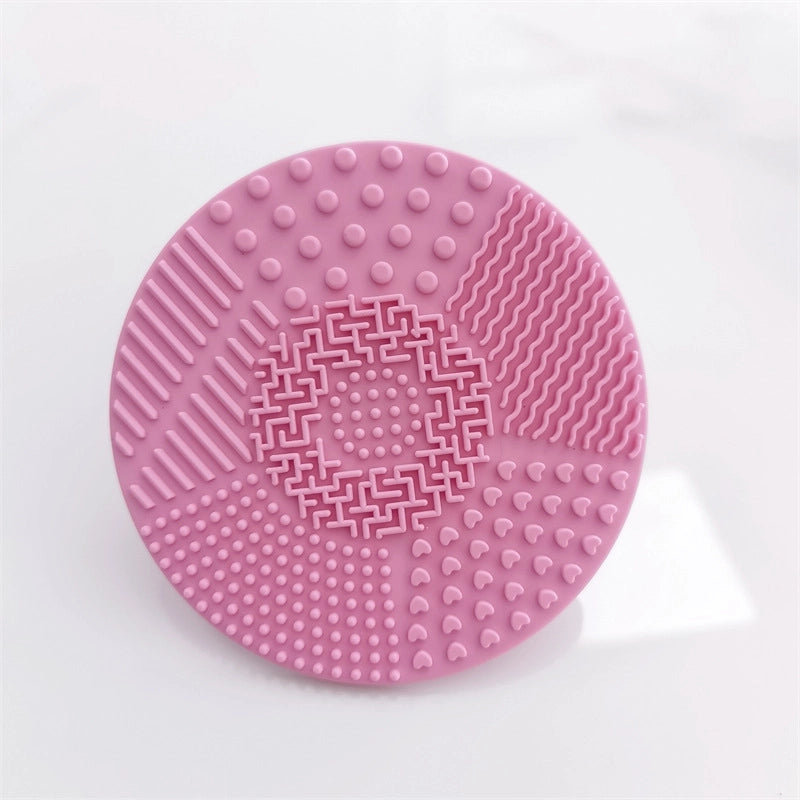Silicone Apple Scrubbing Pad With Suction Cup Silicone Makeup Brush Cleaning Pad Portable Washing Tool Large Number Of In Stock