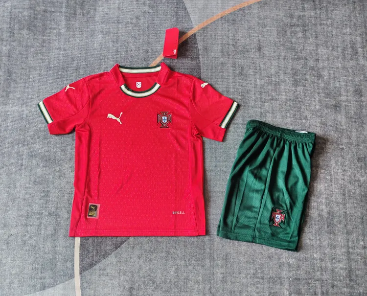 2025-26 Portugal Home Shirt - Kids Size