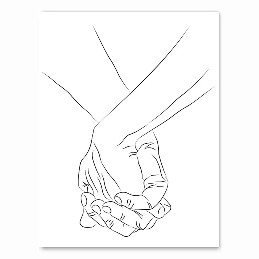 Nordic Minimalist  Figures Line Art Sexy Woman Body Nude Wall Canvas Paintings Drawing Posters Prints Decoration for Livingroom