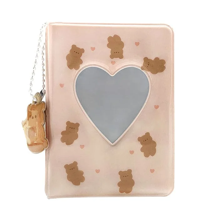 Pink Heart Bear Photo Album