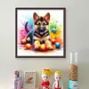 German Shepherd Playing Ball-11CT Stamped Cross Stitch 40*40cm/15.75*15.75in tapestrymarket