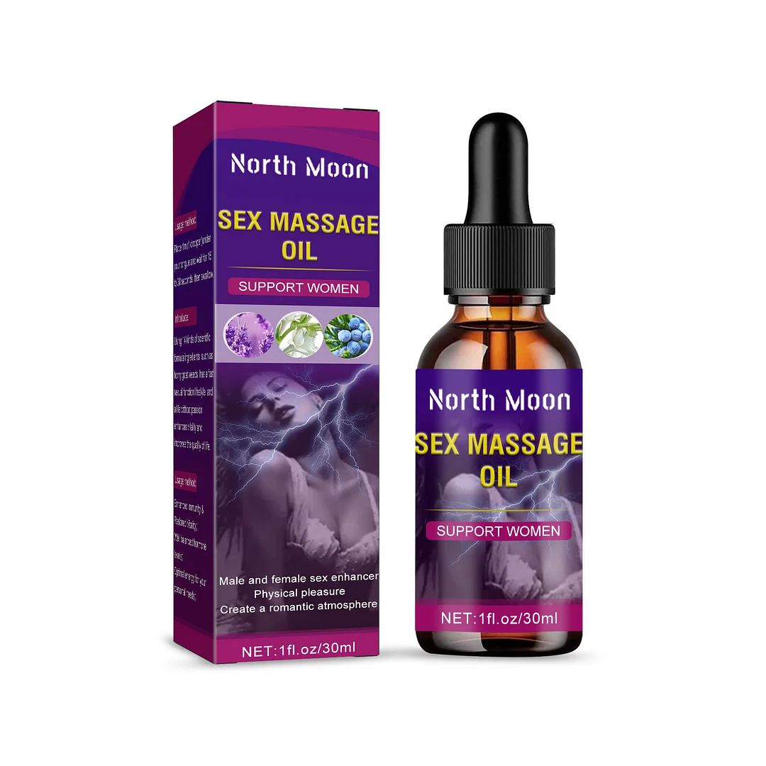 North Moon Female Orgasm Enhancing Essential Oil Sex Massage Oil - Rose Toy