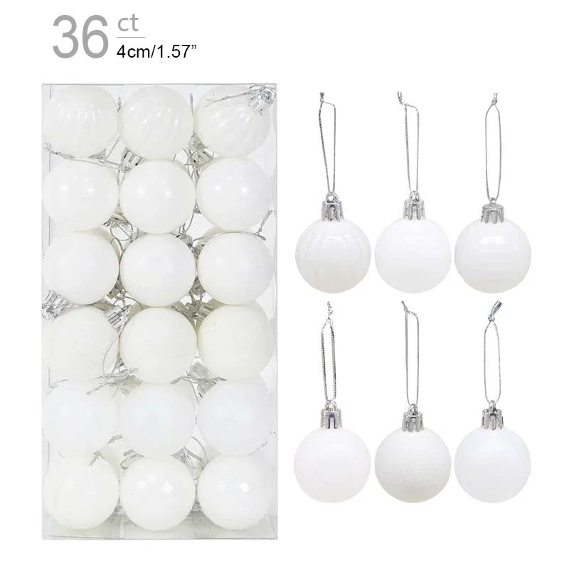 1box Christmas Balls Christmas Tree Ornaments Ball Xmas Hanging Tree Pendants Home Party Decor 2022 New Year Gift Noel Navidad