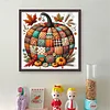 Pumpkin-Partial 11CT Stamped Cross Stitch Bead Embroidery 36*36cm/14.17*14.17in