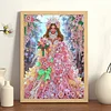 Girl - Diamond Painting - Partial Special Shaped Drill(Canvas|30*40cm)