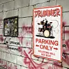 Drummer Parking - Panneaux en &eacute;tain m&eacute;tallique(20*30cm/30*40cm) - Musique