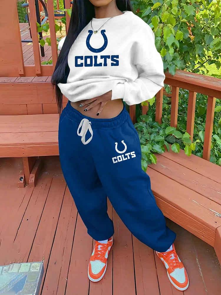 Indianapolis Colts Sportswear Crewneck Sweatshirt Suit