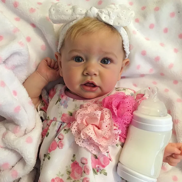 12" & 15"  Newborn Realistic Reborn Baby Girl With Rooted Hair Named Valentina