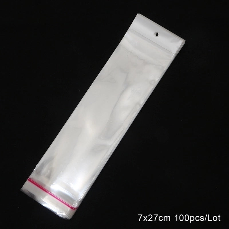 Minimalist Commute Solid Color Plastic Jewelry Packaging Bags