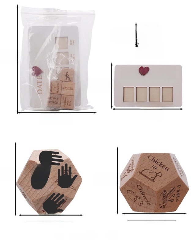 Dice Letter Number Wood Toys